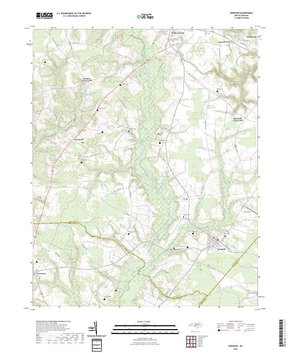 USGS Topographic Map – Hobgood