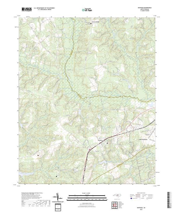 USGS Topographic Map – Hoffman