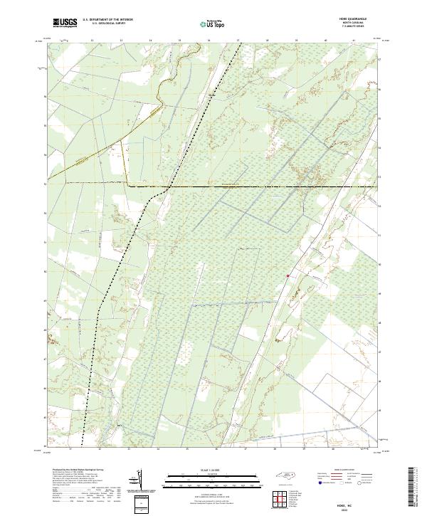 USGS Topographic Map – Hoke