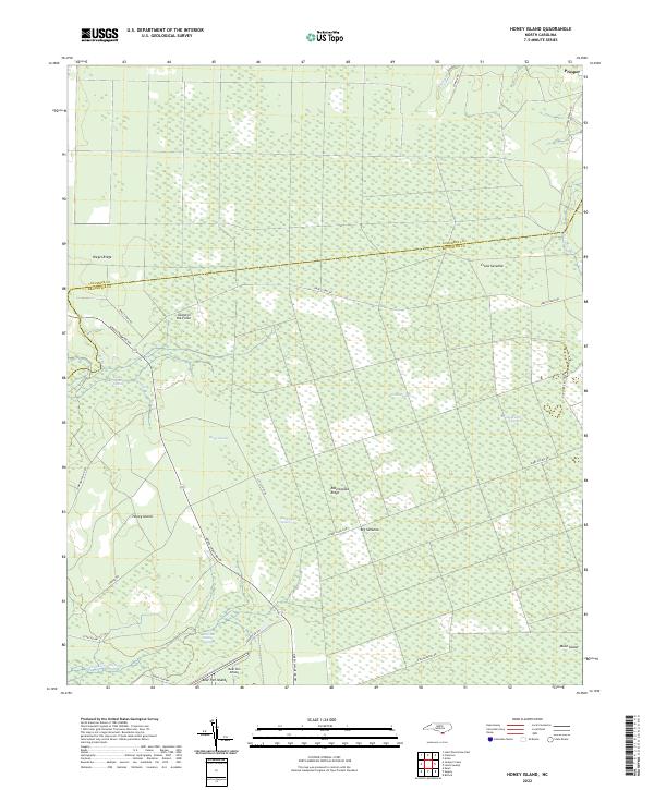 USGS Topographic Map – Honey Island