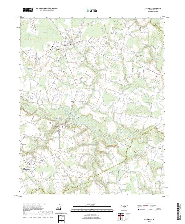USGS Topographic Map – Hookerton