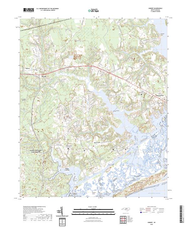 USGS Topographic Map – Hubert