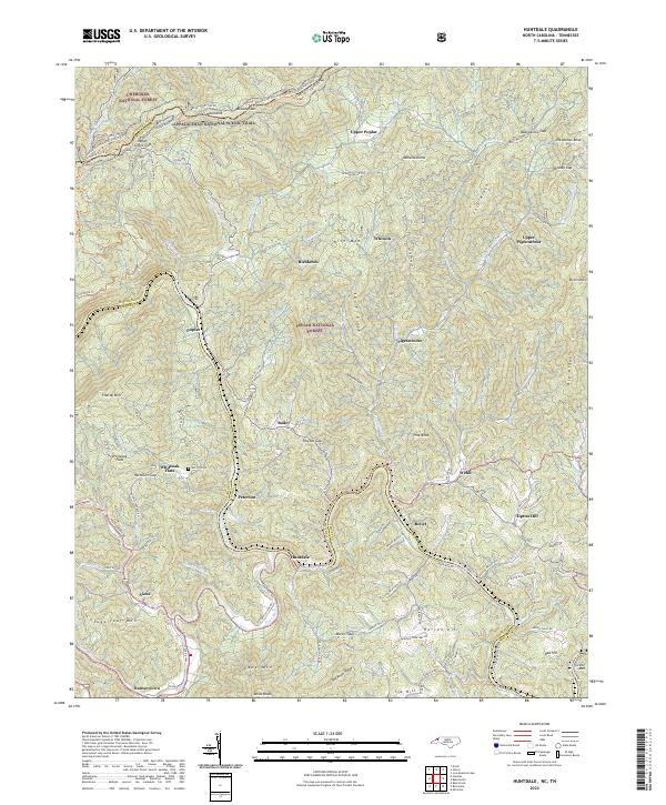 USGS Topographic Map – Huntdale