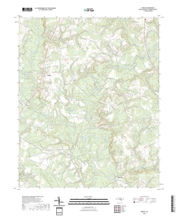 USGS Topographic Map – Ingold