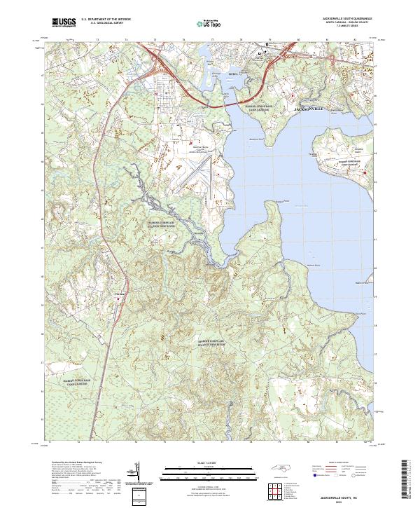 USGS Topographic Map – Jacksonville South
