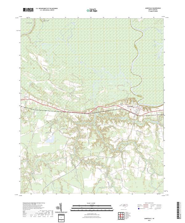 USGS Topographic Map – Jamesville
