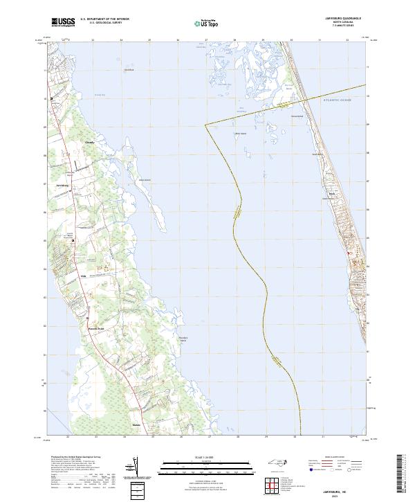 USGS Topographic Map – Jarvisburg