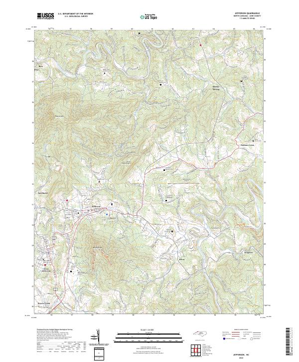 USGS Topographic Map – Jefferson