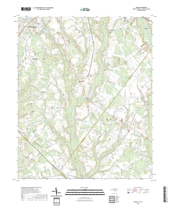 USGS Topographic Map – Johns