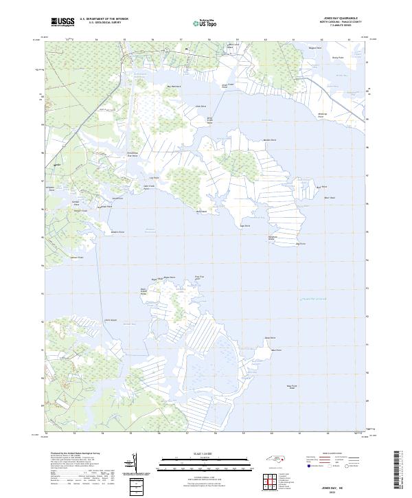 USGS Topographic Map – Jones Bay