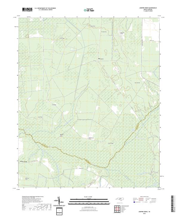 USGS Topographic Map – Juniper Creek
