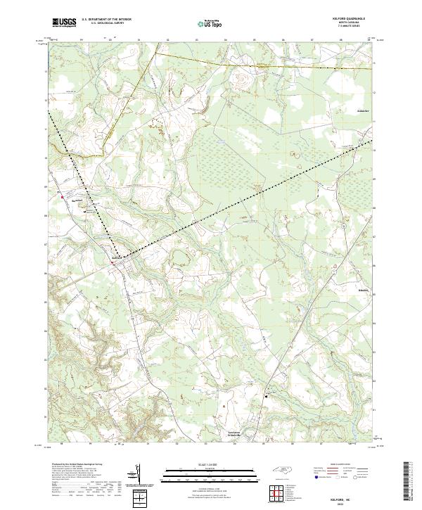 USGS Topographic Map – Kelford