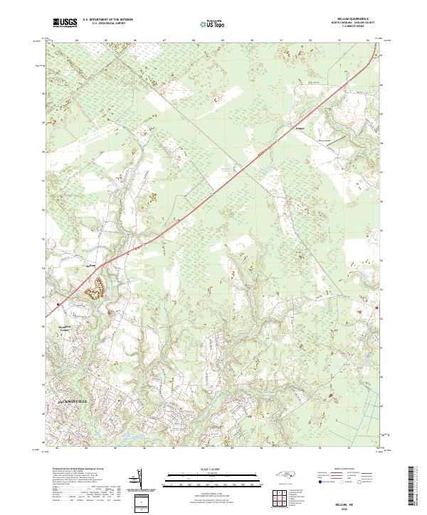USGS Topographic Map – Kellum