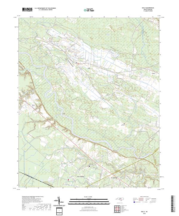 USGS Topographic Map – Kelly
