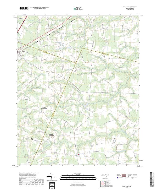 USGS Topographic Map – Kenly East
