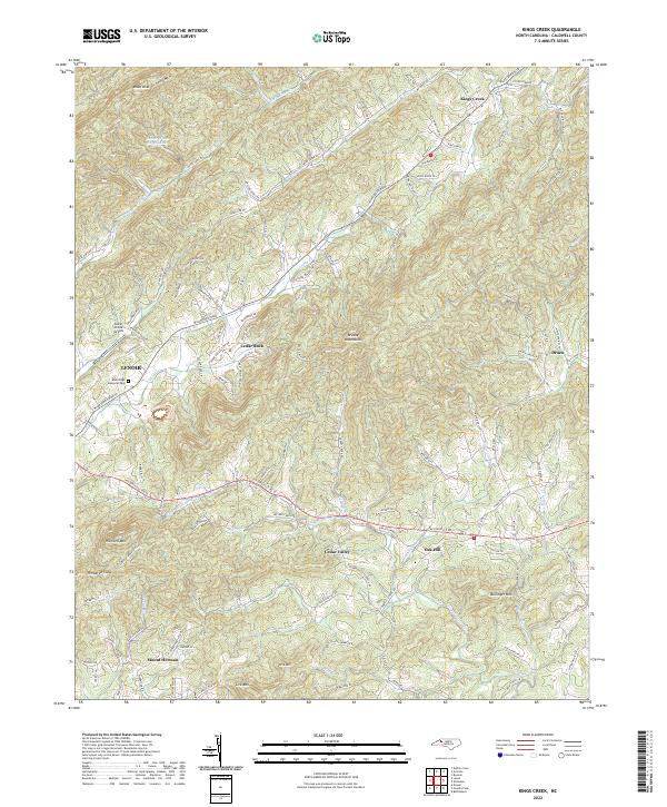USGS Topographic Map – Kings Creek