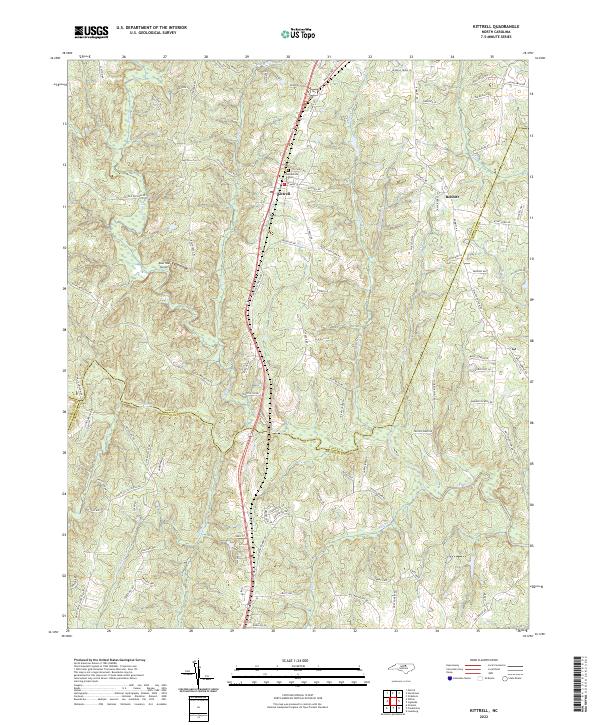 USGS Topographic Map – Kittrell