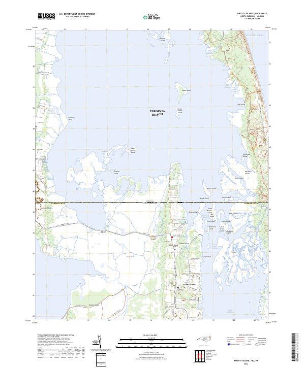 USGS Topographic Map – Knotts Island