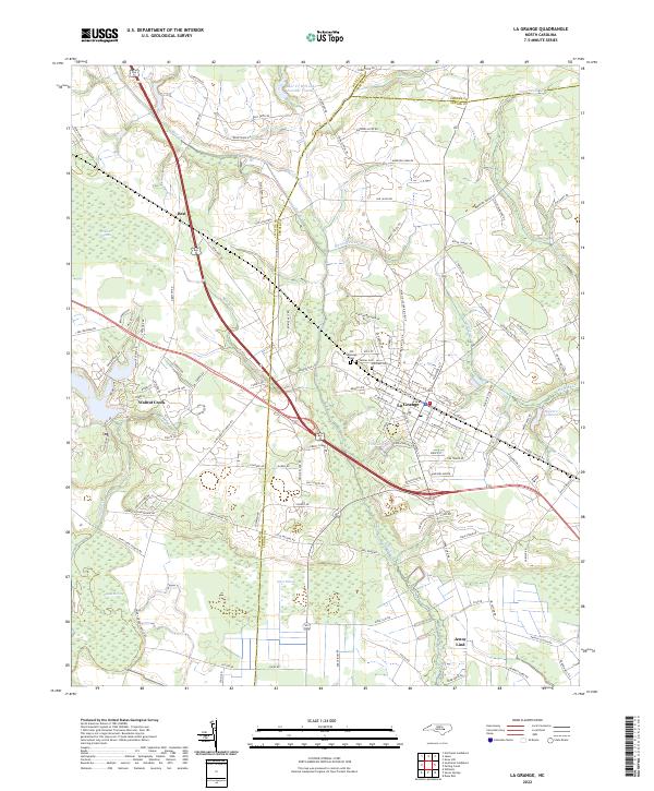 USGS Topographic Map – La Grange