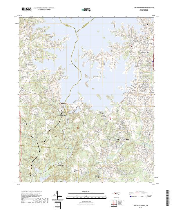 USGS Topographic Map – Lake Norman South