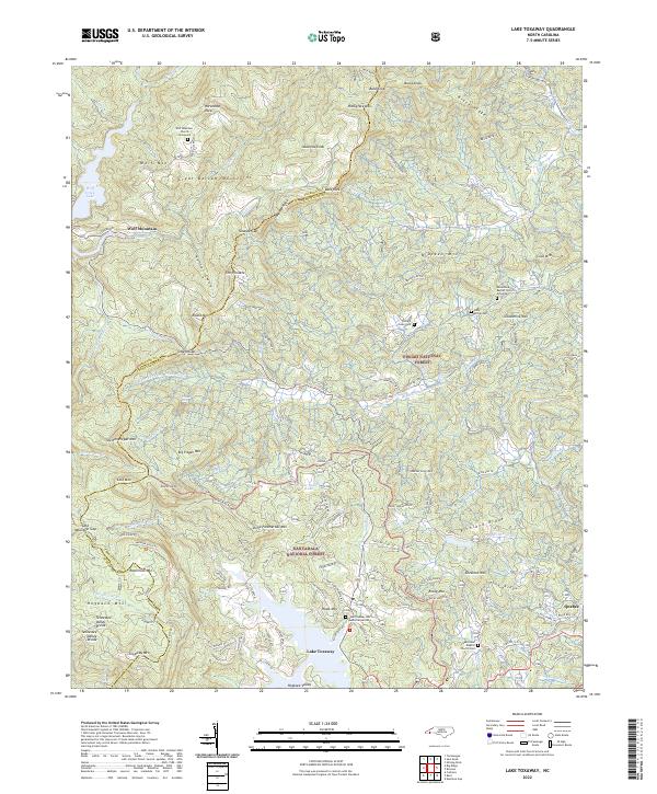USGS Topographic Map – Lake Toxaway