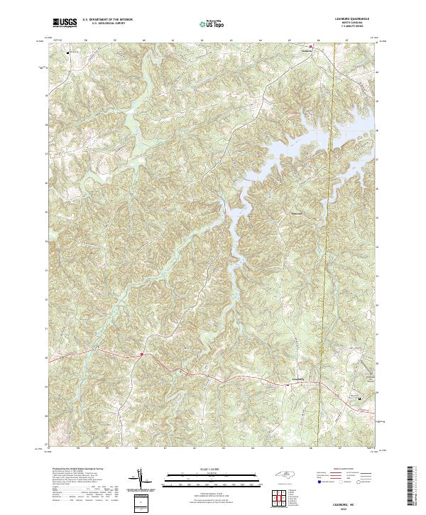 USGS Topographic Map – Leasburg