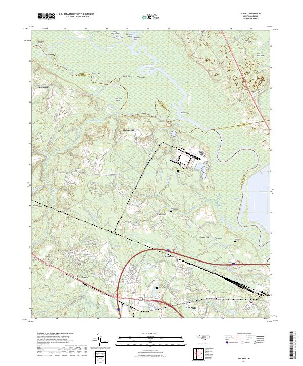 USGS Topographic Map – Leland