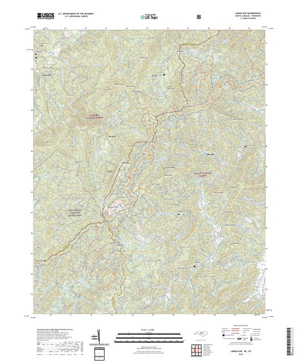 USGS Topographic Map – Lemon Gap
