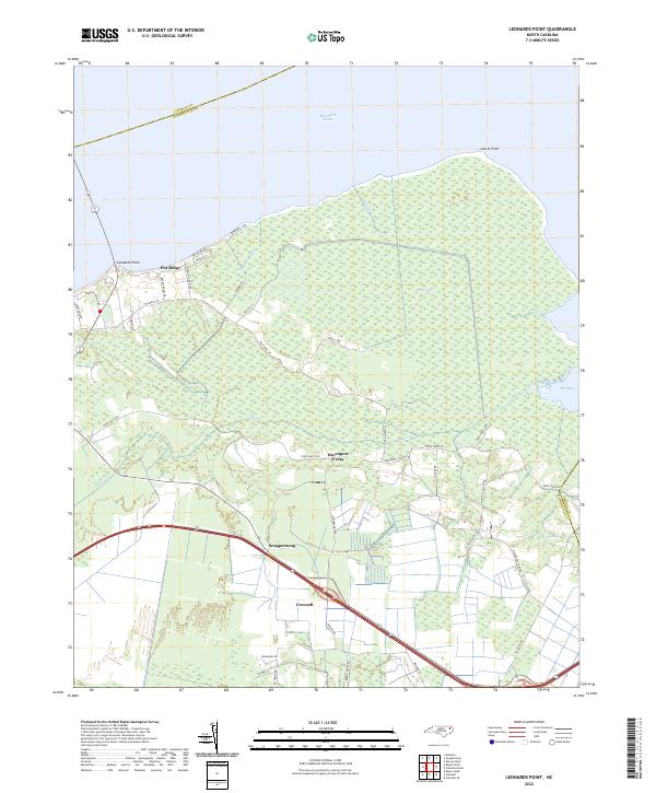USGS Topographic Map – Leonards Point