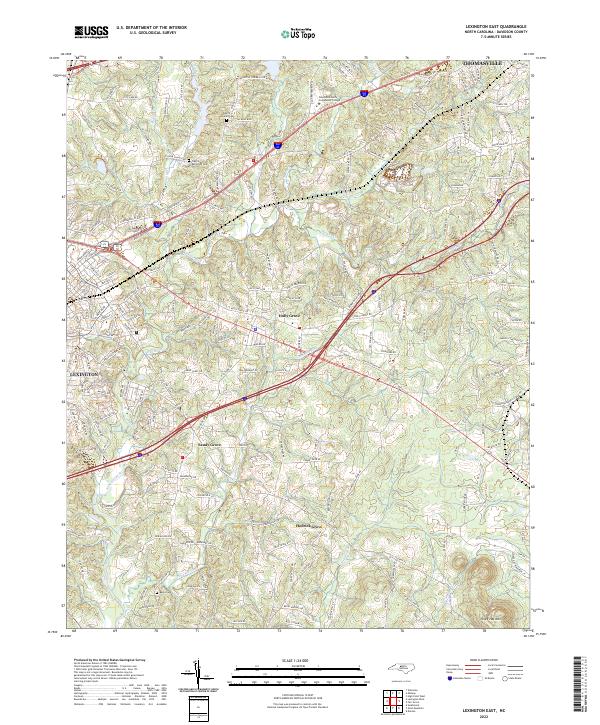USGS Topographic Map – Lexington East