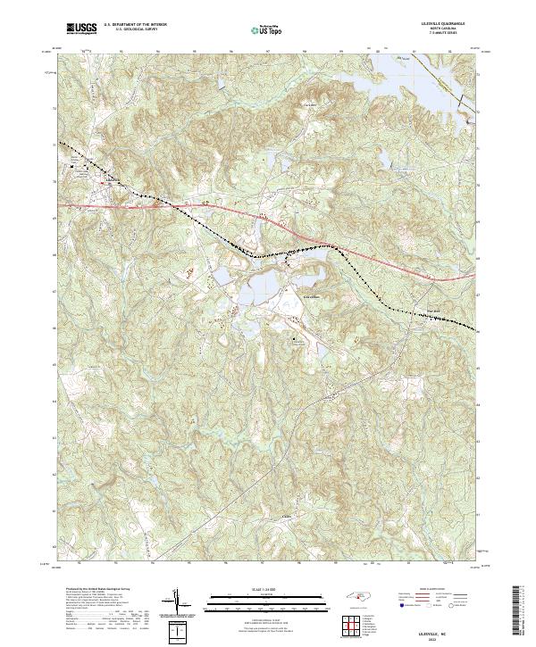 USGS Topographic Map – Lilesville