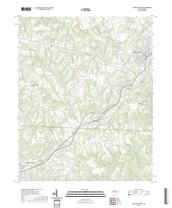 USGS Topographic Map – Lincolnton West