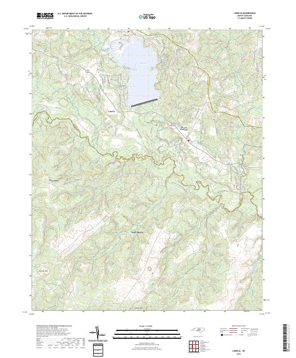 USGS Topographic Map – Lobelia