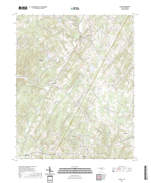 USGS Topographic Map – Locust