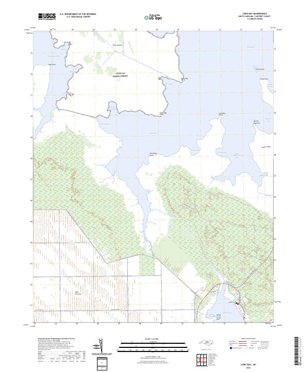 USGS Topographic Map – Long Bay