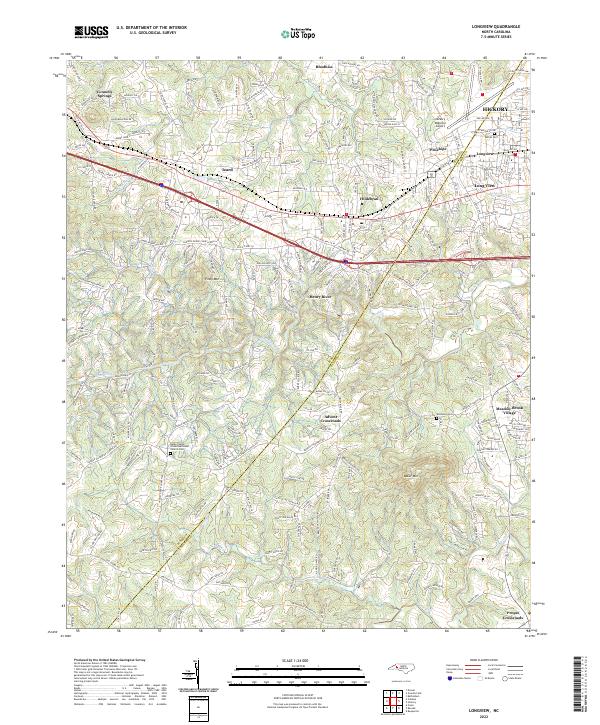 USGS Topographic Map – Longview