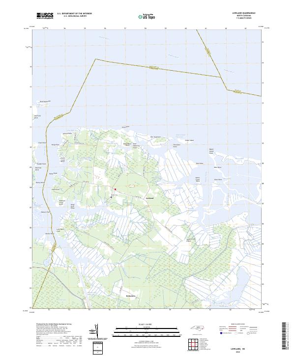USGS Topographic Map – Lowland