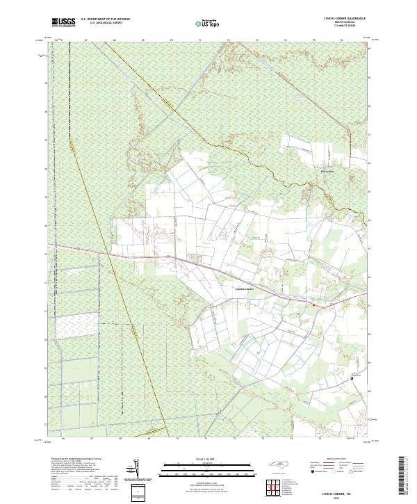 USGS Topographic Map – Lynchs Corner