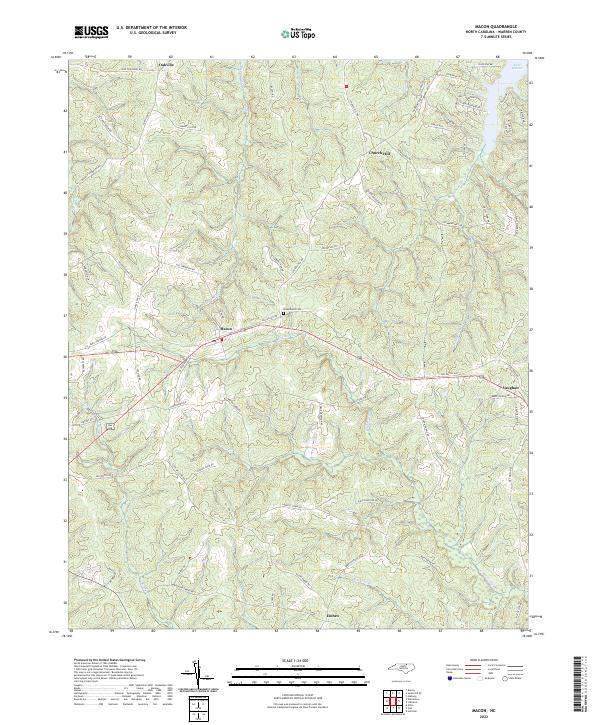 USGS Topographic Map – Macon
