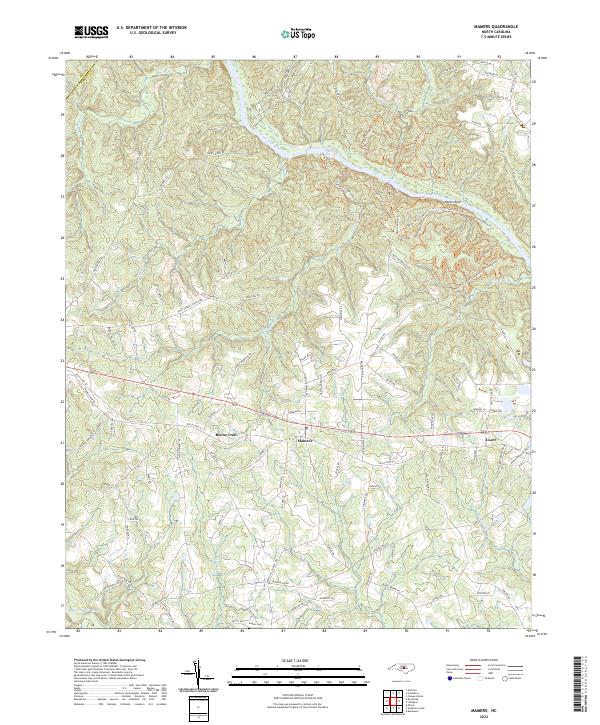 USGS Topographic Map – Mamers