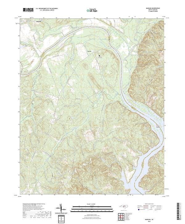 USGS Topographic Map – Mangum