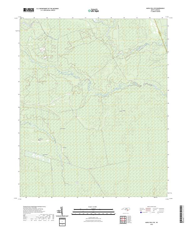 USGS Topographic Map – Maple Hill SW