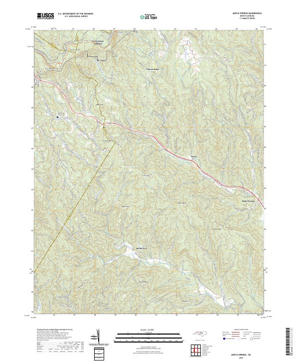 USGS Topographic Map – Maple Springs
