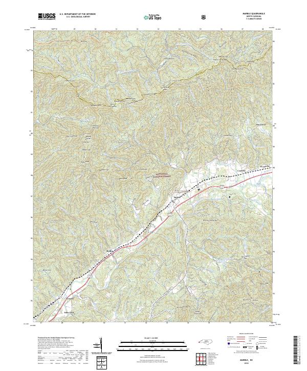 USGS Topographic Map – Marble