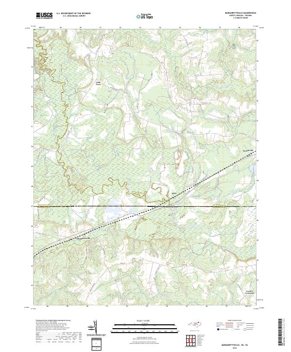 USGS Topographic Map – Margarettsville