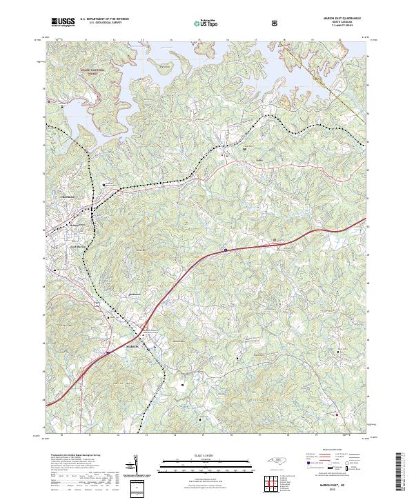 USGS Topographic Map – Marion East