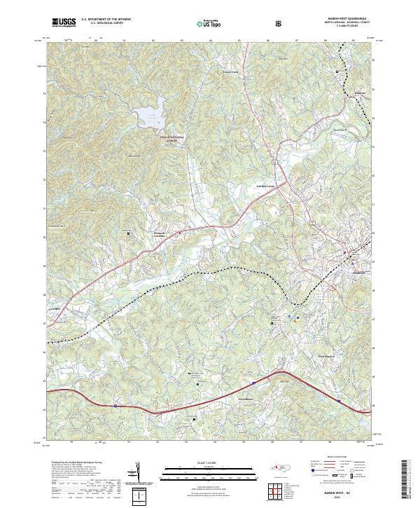 USGS Topographic Map – Marion West