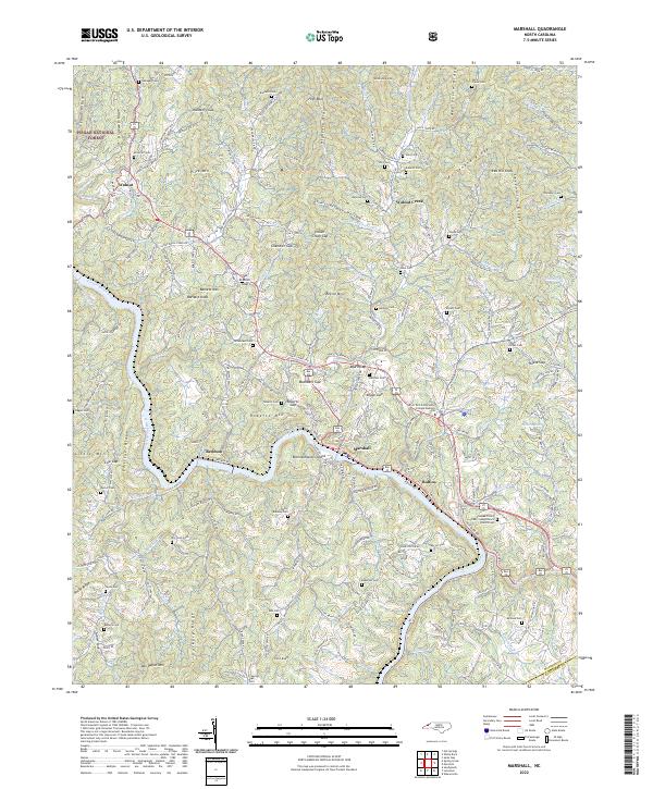 USGS Topographic Map – Marshall