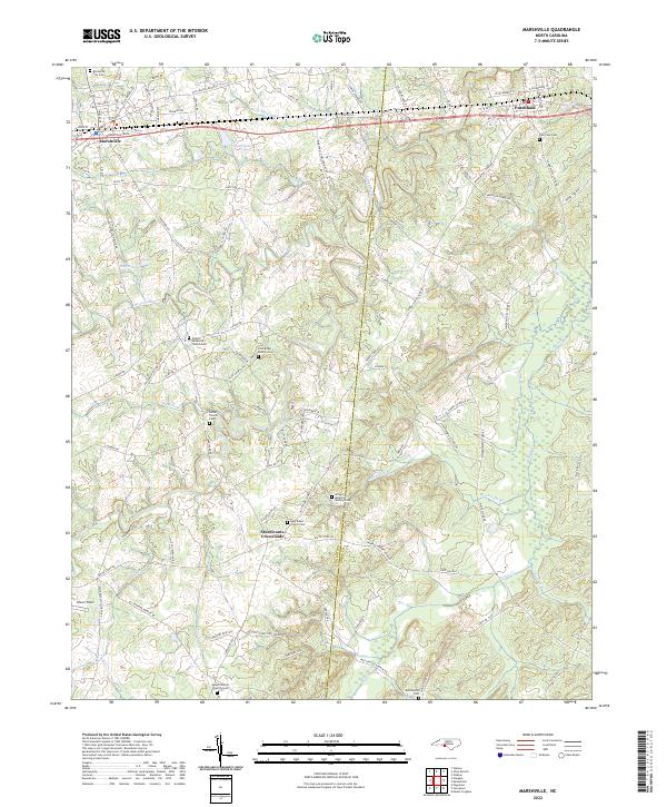 USGS Topographic Map – Marshville