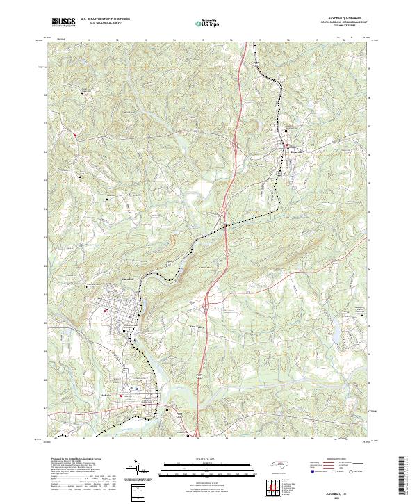 USGS Topographic Map – Mayodan